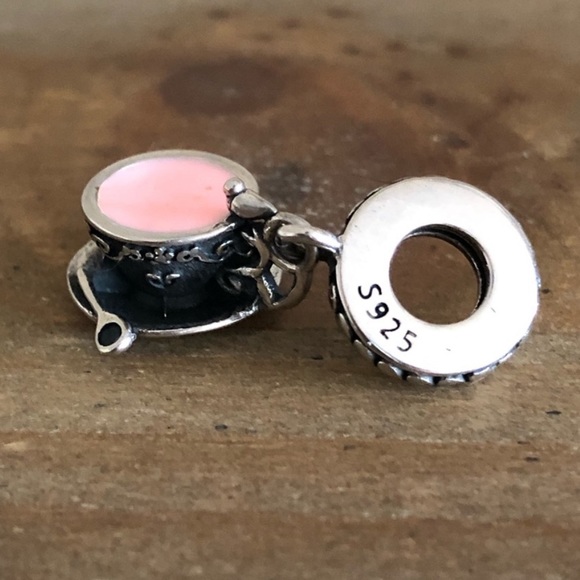 Jewelry - NWOT Sterling silver teacup dangle bracelet charm